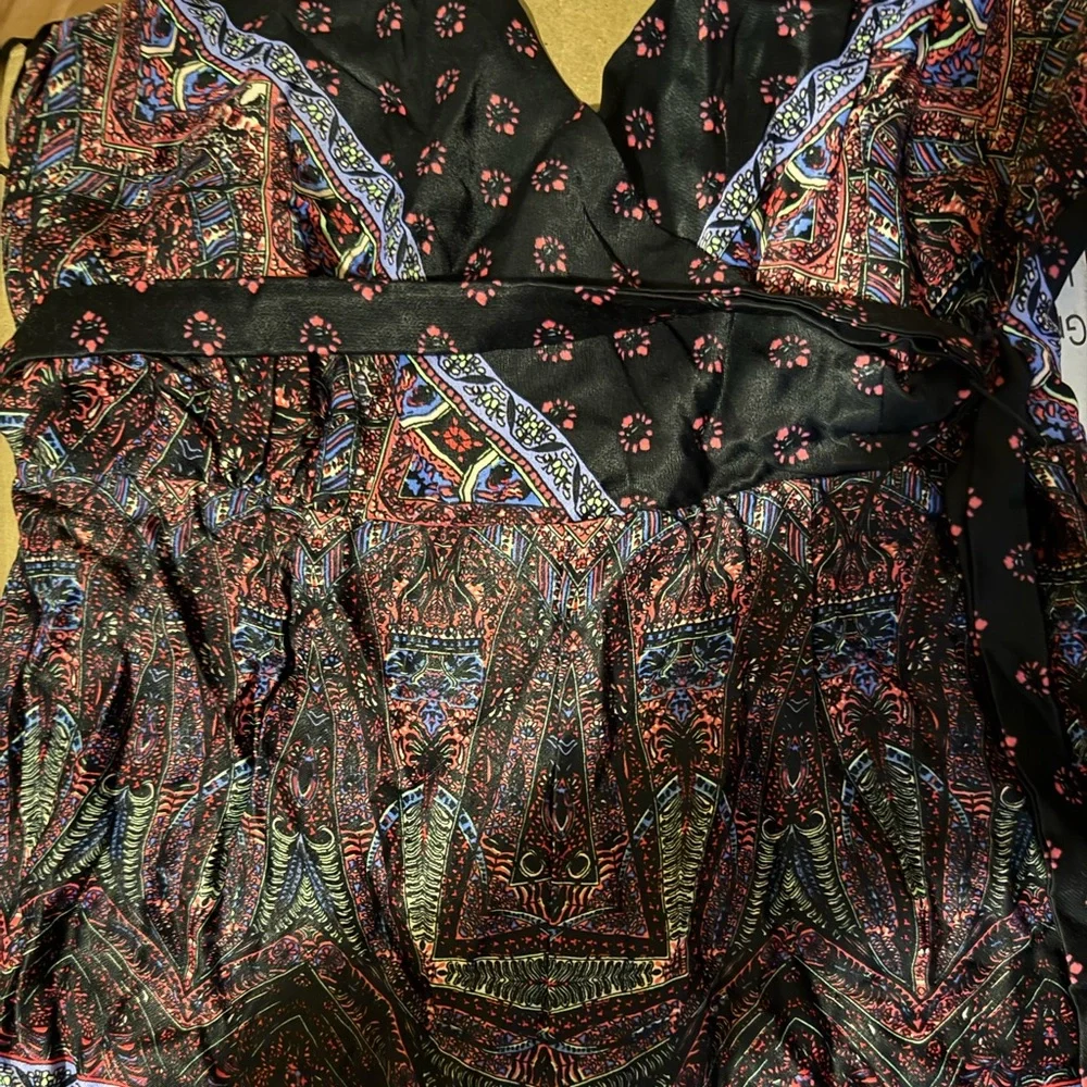 Free People Wrap Effect Printed Jumpsuit (4)